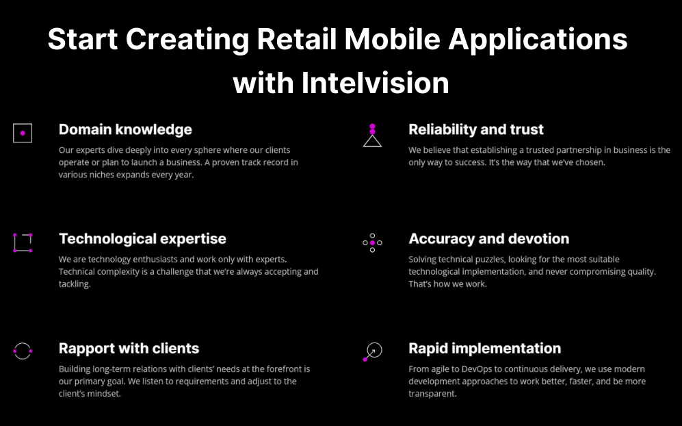 Intelvision entwickelt mobile Apps für den Einzelhandel